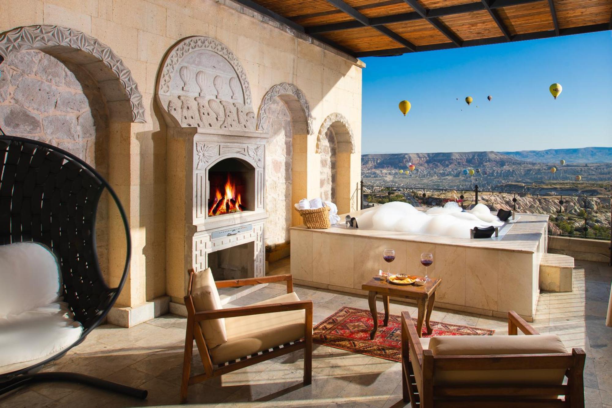 Simera In Cappadocia - Special Class - Best View Rooftop 우치사르 외부 사진